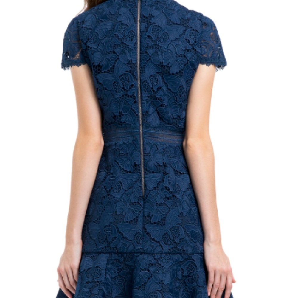 Alice + Olivia Diona Lace Mini Dress - Picture 2 of 3
